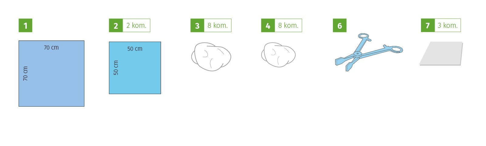 Lumbar puncture set I, sterile
