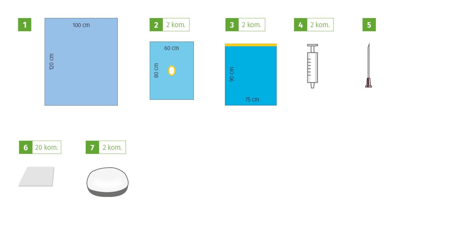 Meditex Strabismus set I, sterile