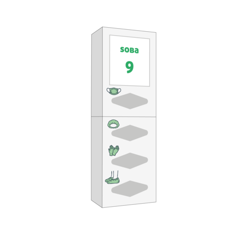 4 in 1 personal protection equipment dispenser