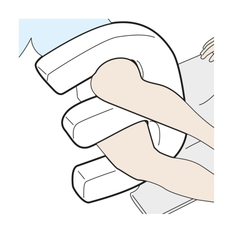 Patient turning pillow