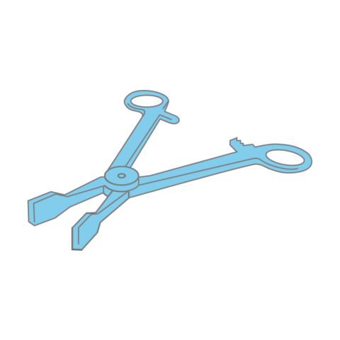 Plastic pean forceps